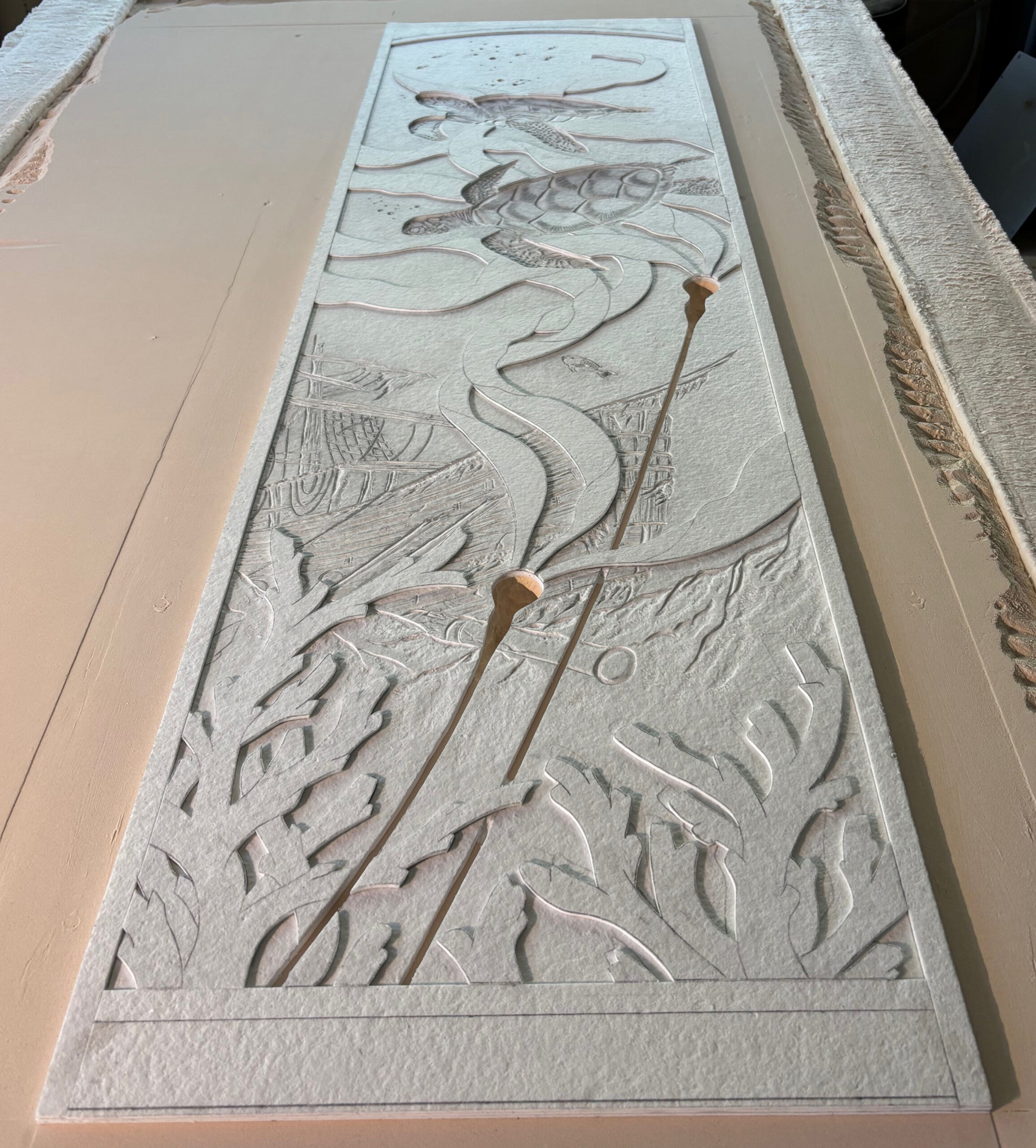 Turtles Mould in Kiln Turtles Mould in Kiln