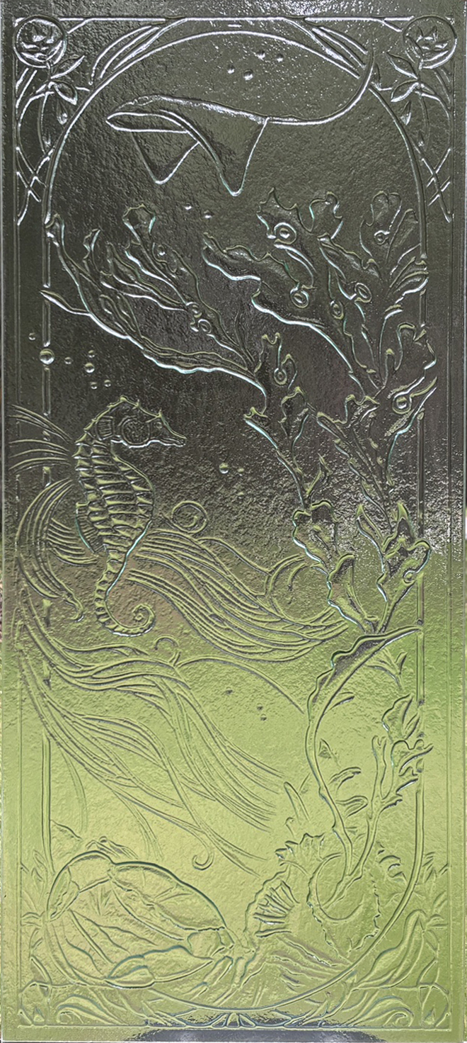 Art Nouveau Sampler Glass