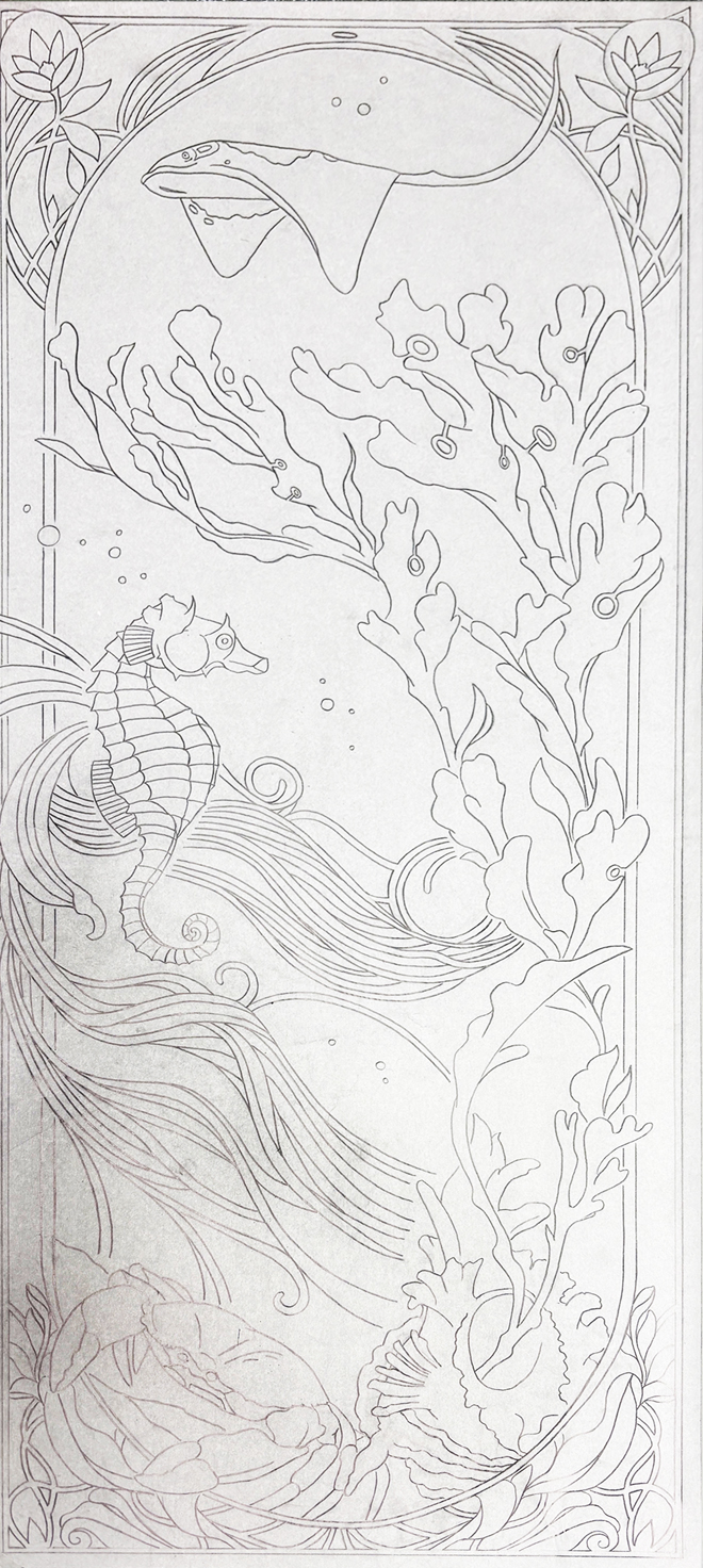 Art Nouveau Sampler Master Drawing